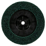 3M XC-DC Scotch-Brite Clean and Strip XT Pro Extra Cut Disc, A/O Extra Coarse, Green, 7 in x 5/8 in-11, Type 27 (7100175493) (5 Pack) - 3