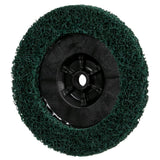 3M XC-DC Scotch-Brite Clean and Strip XT Pro Extra Cut Disc, A/O Extra Coarse, Green, 7 in x 5/8 in-11, Type 27 (7100175493) (5 Pack) - 4
