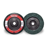 3M XC-DC Scotch-Brite Clean and Strip XT Pro Extra Cut Disc, A/O Extra Coarse, Green, 7 in x 7/8 in, Type 27 (7100175508) (5 Pack) - 4