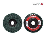 3M XC-DC Scotch-Brite Clean and Strip XT Pro Extra Cut Disc, A/O Extra Coarse, Green, 4-1/2 in x 7/8 in, Type 27 (7100175515) (10 Pack) - 4