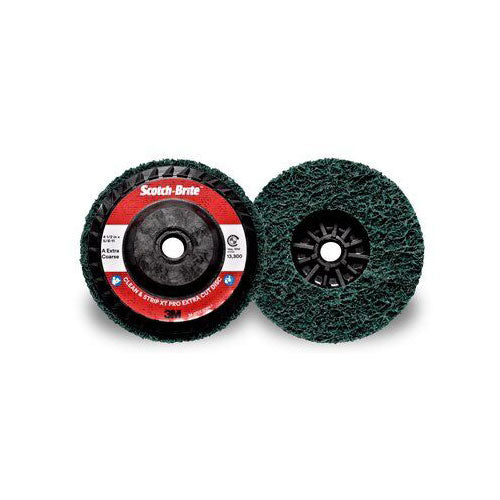 3M 7100175520 Scotch-Brite 4 1/2" x 5/8"-11 Clean & Strip XT Pro ExtraCut Disc - 2