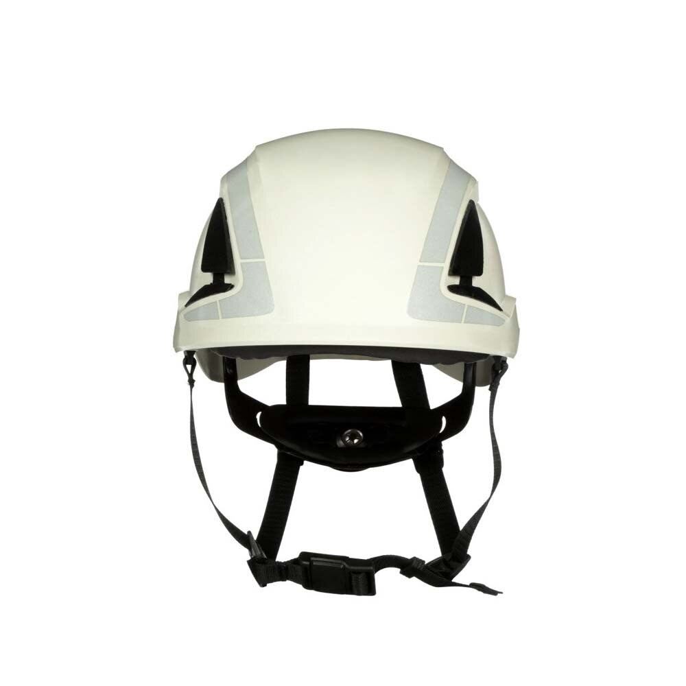 3M 7100175554 SecureFit X5001X-ANSI Safety Helmet, Non-Vented, White with 6-Point Ratchet Suspension