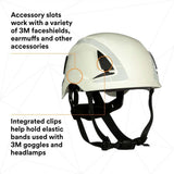 3M 7100175554 X5001X-ANSI SecureFit Safety Helmet, White (4 Pack) - 6