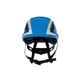 3M X5003X-ANSI SecureFit X5000 Non-Vented Safety Helmet with 6-Point Ratchet Suspension and Scotchlite Reflective Material, Blue (7100175556) (4 Pack) - 2