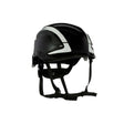 3M 7100175560 SecureFit X5000 Non-Vented Safety Helmet with 6-Point Ratchet Suspension and Scotchlite Reflective, Black