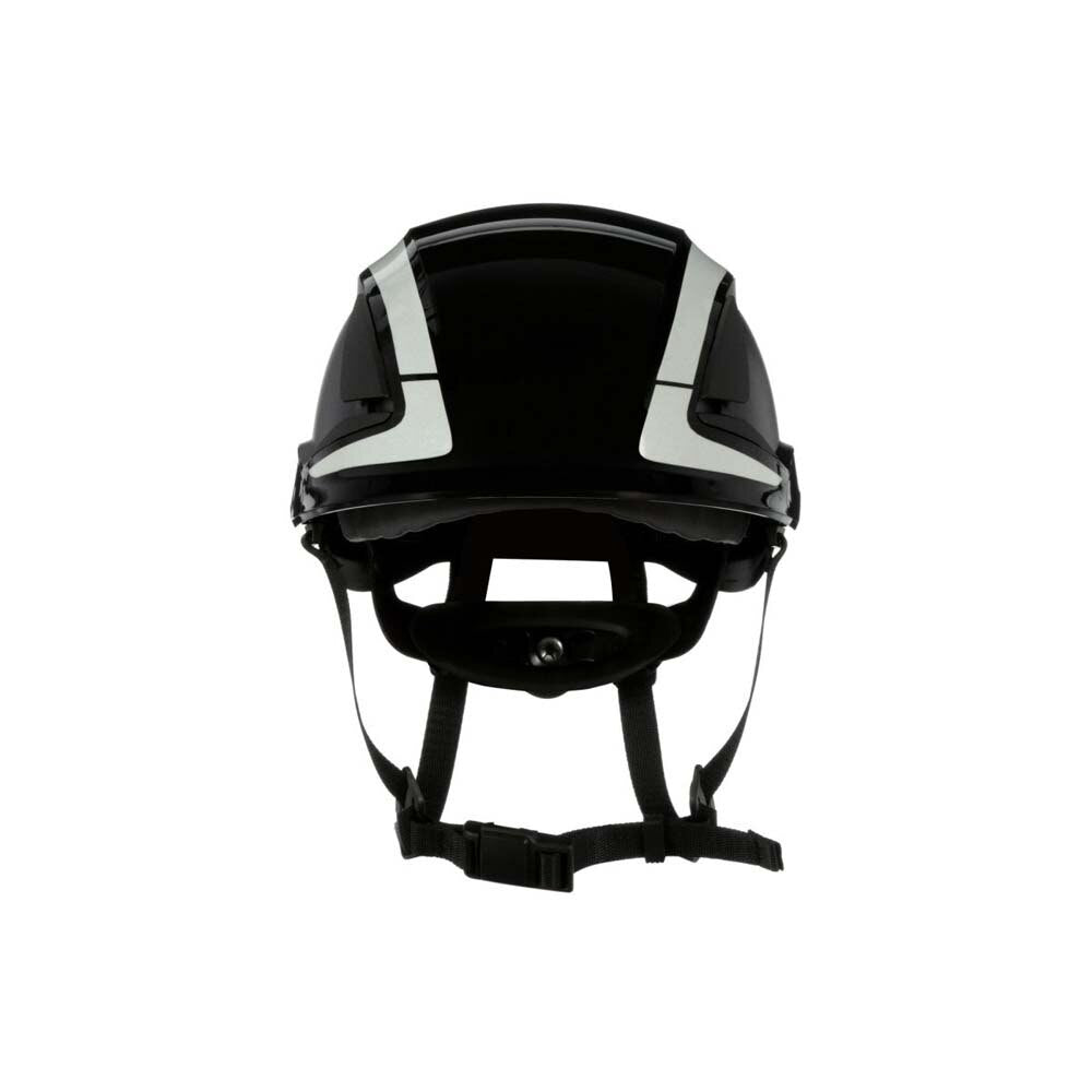 3M X5012X-ANSI SecureFit X5000 Non-Vented Safety Helmet with 6-Point Ratchet Suspension and Scotchlite Reflective, Black (7100175560) (4 Pack) - 2