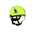 3M X5014X-ANSI SecureFit X5000 Non-Vented Safety Helmet with 6-Point Ratchet Suspension and Scotchlite Reflective, Hi-Visibility Green (7100175561)
