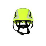 3M 7100175561 SecureFit X5000 Non-Vented Safety Helmet with 6-Point Ratchet Suspension and Scotchlite Reflective, Hi-Visibility Green - 2