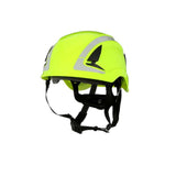 3M X5014X-ANSI SecureFit X5000 Non-Vented Safety Helmet with 6-Point Ratchet Suspension and Scotchlite Reflective, Hi-Visibility Green (7100175561) - 3