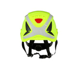 3M 7100175561 SecureFit X5000 Non-Vented Safety Helmet with 6-Point Ratchet Suspension and Scotchlite Reflective, Hi-Visibility Green - 4