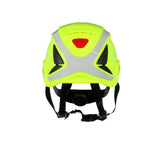 3M X5014X-ANSI SecureFit X5000 Non-Vented Safety Helmet with 6-Point Ratchet Suspension and Scotchlite Reflective, Hi-Visibility Green (7100175561) - 4