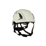 3M X5001VX-ANSI SecureFit X5000 Safety Helmet, Vented ABS Shell with 6-Point Ratchet Suspension and Scotchlite Reflective, White (7100175562) (4 Pack) - 3