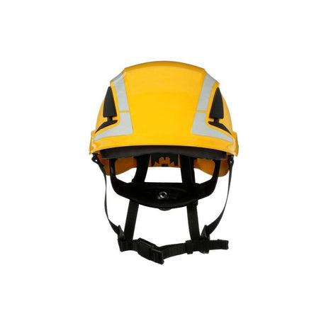 3M 7100175563 SecureFit Safety Helmet, Climbing-Style, 6-Point Suspension, Vented with Scotchlite Reflective, Yellow, X5002VX-ANSI