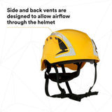 3M 7100175563 SecureFit Safety Helmet, Climbing-Style, 6-Point Suspension, Vented with Scotchlite Reflective, Yellow, X5002VX-ANSI - 9