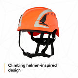 3M 7100175567 X5007VX-ANSI SecureFit Safety Helmet Orange Vented (1 Each) - 2