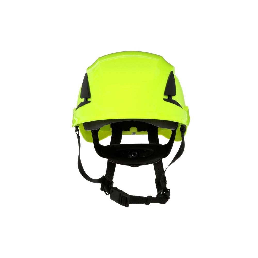3M 7100175569 SecureFit Safety Helmet, Vented Climbing-Style with 6-Point Suspension and Scotchlite Reflective, Hi-Visibility Green