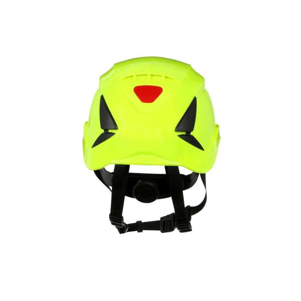 3M X5014VX-ANSI SecureFit Safety Helmet, Vented Climbing-Style with 6-Point Suspension and Scotchlite Reflective, Hi-Visibility Green (7100175569) - 3