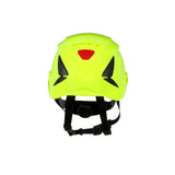 3M X5014VX-ANSI SecureFit Safety Helmet, Vented Climbing-Style with 6-Point Suspension and Scotchlite Reflective, Hi-Visibility Green (7100175569) - 3
