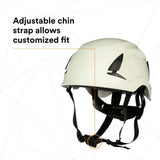 3M X5001-ANSI SecureFit Safety Helmet, Non-Vented ABS Shell, White (7100175570) (10 Pack) - 9