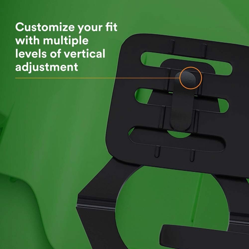 3M 7100175573 SecureFit X5004-ANSI Safety Helmet, Non-Vented, Green, 6-Point Ratchet Suspension for Construction and Heavy Infrastructure - 10