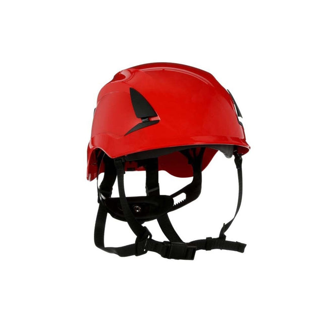 3M 7100175574 SecureFit Safety Helmet, Non-Vented, Red, Climbing Style with 6-Point Suspension