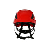 3M 7100175574 SecureFit Safety Helmet, Non-Vented, Red, Climbing Style with 6-Point Suspension - 2
