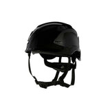 3M X5012-ANSI SecureFit X5000 Series Safety Helmet, Non-Vented, Black, 6-Point Ratchet Suspension (7100175576) (10 Pack)
