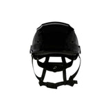 3M X5012-ANSI SecureFit X5000 Series Safety Helmet, Non-Vented, Black, 6-Point Ratchet Suspension (7100175576) (10 Pack) - 3