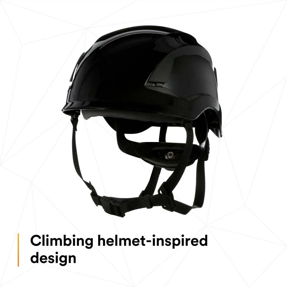 3M X5012-ANSI SecureFit X5000 Series Safety Helmet, Non-Vented, Black, 6-Point Ratchet Suspension (7100175576) (10 Pack) - 6