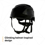 3M X5012-ANSI SecureFit X5000 Series Safety Helmet, Non-Vented, Black, 6-Point Ratchet Suspension (7100175576) (10 Pack) - 6