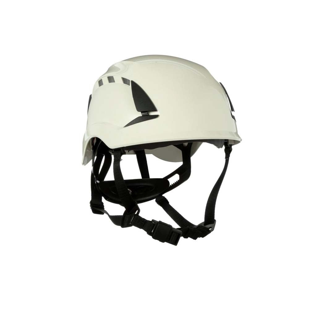 3M X5001V-ANSI SecureFit Safety Helmet with 6-Point Suspension, Vented, White for Construction and Heavy Infrastructure (7100175578) (10 Pack)