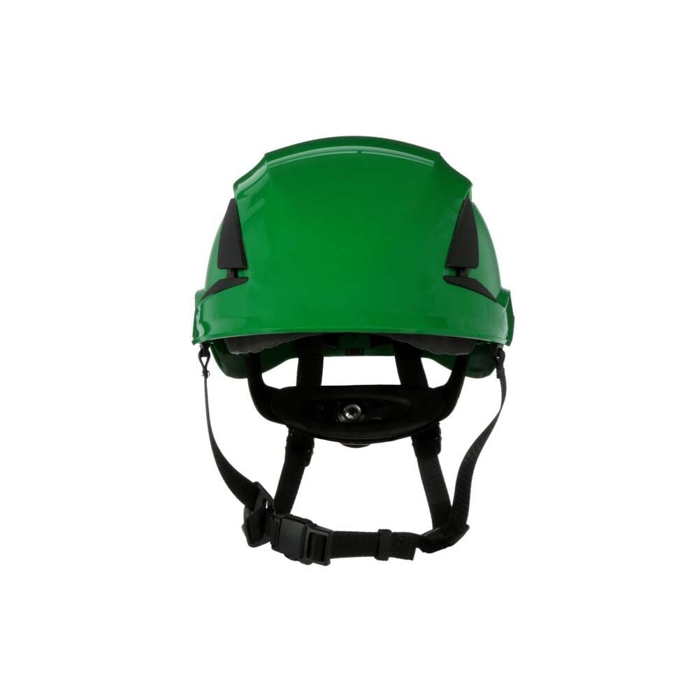 3M 7100175581 SecureFit X5004V-ANSI Safety Helmet, Vented Green with 6-Point Ratchet Suspension for Construction