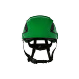 3M 7100175581 SecureFit X5004V-ANSI Safety Helmet, Vented Green with 6-Point Ratchet Suspension for Construction