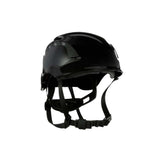 3M 7100175584 SecureFit X5000 Series Safety Helmet, Vented, Black, 6-Point Ratchet Suspension