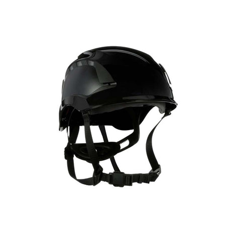 3M 7100175584 SecureFit X5000 Series Safety Helmet, Vented, Black, 6-Point Ratchet Suspension