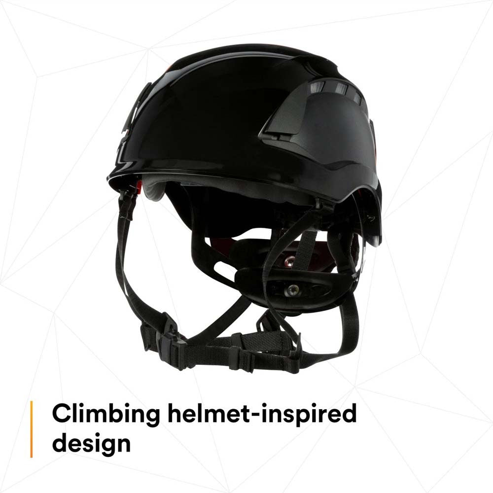 3M X5012V-ANSI SecureFit X5000 Series Safety Helmet, Vented, Black, 6-Point Ratchet Suspension (7100175584) (10 Pack) - 5