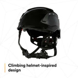 3M X5012V-ANSI SecureFit X5000 Series Safety Helmet, Vented, Black, 6-Point Ratchet Suspension (7100175584) (10 Pack) - 5