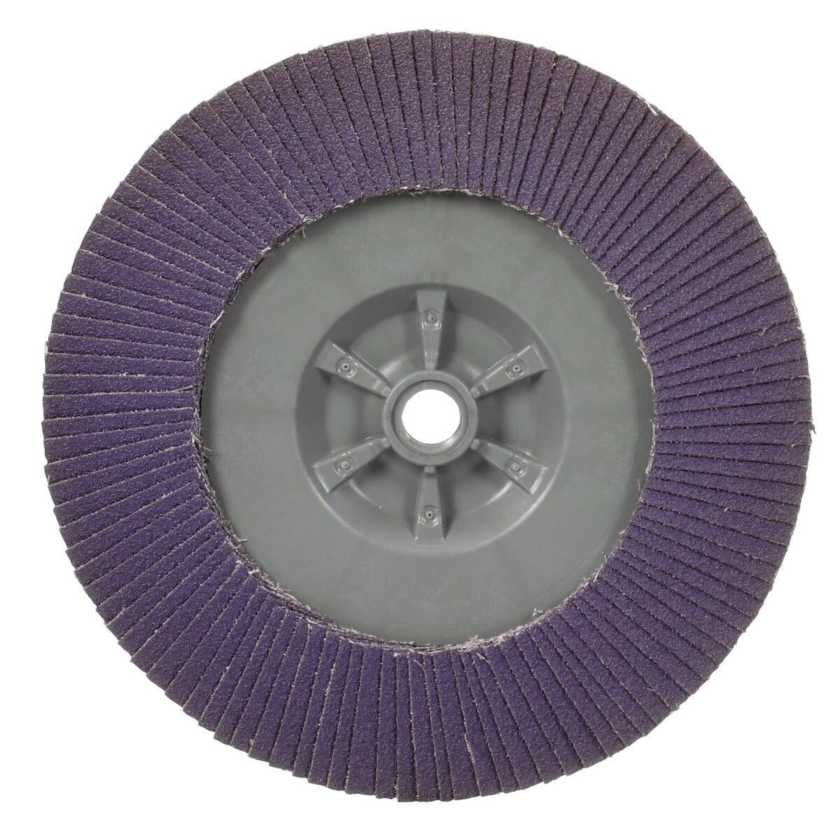3M 769F Flap Disc T29 Quick Change Abrasive Disc 80+, Purple, 7 in x 5/8 in-11 (7100177901) (5 Pack) - 5