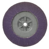 3M 769F Flap Disc T29 Quick Change Abrasive Disc 80+, Purple, 7 in x 5/8 in-11 (7100177901) (5 Pack) - 5