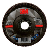 3M 769F 05929 Flap Disc, T29 Conical, Precision Shaped Ceramic 120+, Purple, 5 in x 7/8 in (7100177972) (10 Pack)