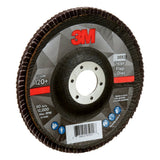 3M 769F 05929 Flap Disc, T29 Conical, Precision Shaped Ceramic 120+, Purple, 5 in x 7/8 in (7100177972) (10 Pack) - 3