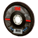 3M 769F 05929 Flap Disc, T29 Conical, Precision Shaped Ceramic 120+, Purple, 5 in x 7/8 in (7100177972) (10 Pack) - 4