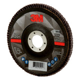 3M 769F 05929 Flap Disc, T29 Conical, Precision Shaped Ceramic 120+, Purple, 5 in x 7/8 in (7100177972) (10 Pack) - 4