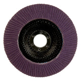 3M 769F 05929 Flap Disc, T29 Conical, Precision Shaped Ceramic 120+, Purple, 5 in x 7/8 in (7100177972) (10 Pack) - 5