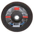 3M 7100177999 Flap Disc 769F Type 29, 80+ Grit, 7 in x 7/8 in for Grinding and Finishing on Carbon and Stainless Steel (5 Pack)