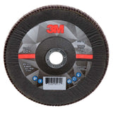 3M 7100177999 Flap Disc 769F Type 29, 80+ Grit, 7 in x 7/8 in for Grinding and Finishing on Carbon and Stainless Steel (5 Pack)