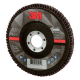 3M 769F Flap Disc, 40+, T27, Precision Shaped Ceramic, Purple, 5 in x 7/8 in Center Hole (7100178012) (10 Pack) - 5