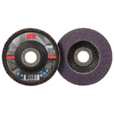 3M 769F Flap Disc, T29, 60+, Precision Shaped Ceramic, Purple, 4-1/2 in x 7/8 in (7100178027) (10 Pack) - 2