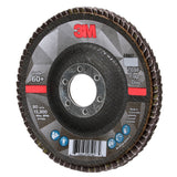 3M 769F Flap Disc, T29, 60+, Precision Shaped Ceramic, Purple, 4-1/2 in x 7/8 in (7100178027) (10 Pack) - 5