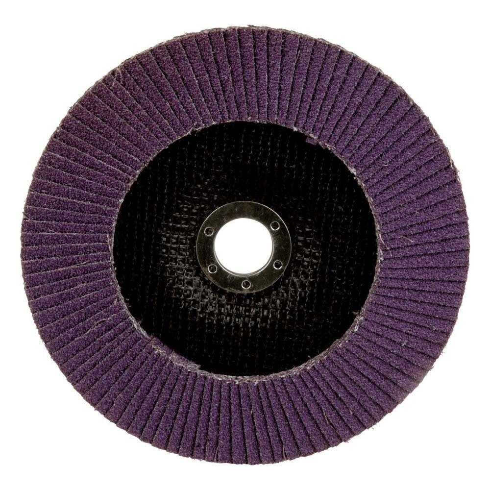 3M 7100178029 Flap Disc 769F, 40+, T27, 7 in x 7/8 in (5 Pack) - 2